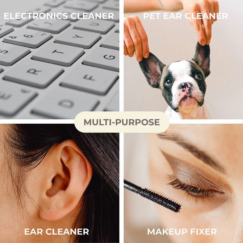 Eco Health Bamboo Cotton Buds - Organic, Biodegradable and Eco Friendly Cotton Buds, Pack of 200 Bamboo Earbuds in a Sustainable Tube, Plastic Free - BeesActive Australia