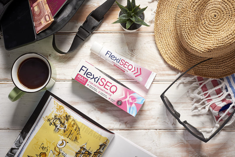 FlexiSEQ 100g Max Strength Topical Gel, Drug-Free, Joint Pain Relief Gel for Knees, Hips, Feet, Hands etc 100 g (Pack of 1) - BeesActive Australia