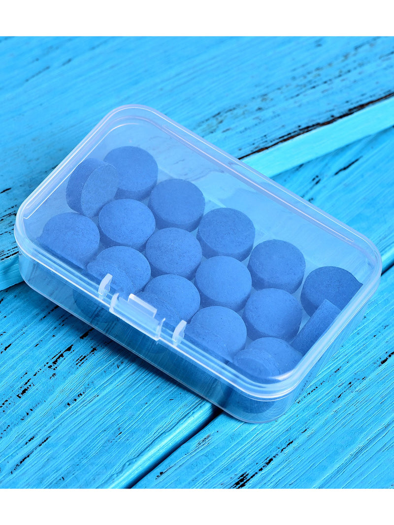 [AUSTRALIA] - Jetec 30 Pieces Billiard Pool Cue Tips Cue Pool Stick Replacement Tips with Storage Box for Billiard Pool Cues Supplies, 13 mm, Blue 