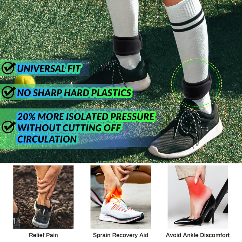Dreyoo Magnetic Achilles Tendonitis Relief Brace, Adjustable Achilles Strap for Men Women, Achilles Tendon Support Brace to Prevent Achilles Tendonitis Pain, Fit Running Sports Cycling Hiking (2) 2 - BeesActive Australia