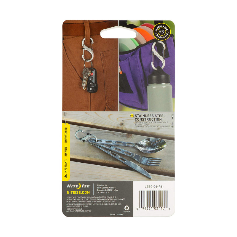 Nite Ize LSBC-01-R6 S-Biner SlideLock Dual Locking Carabiner, Assorted 3-Pack, Sizes 2, 3, 4, Black - BeesActive Australia