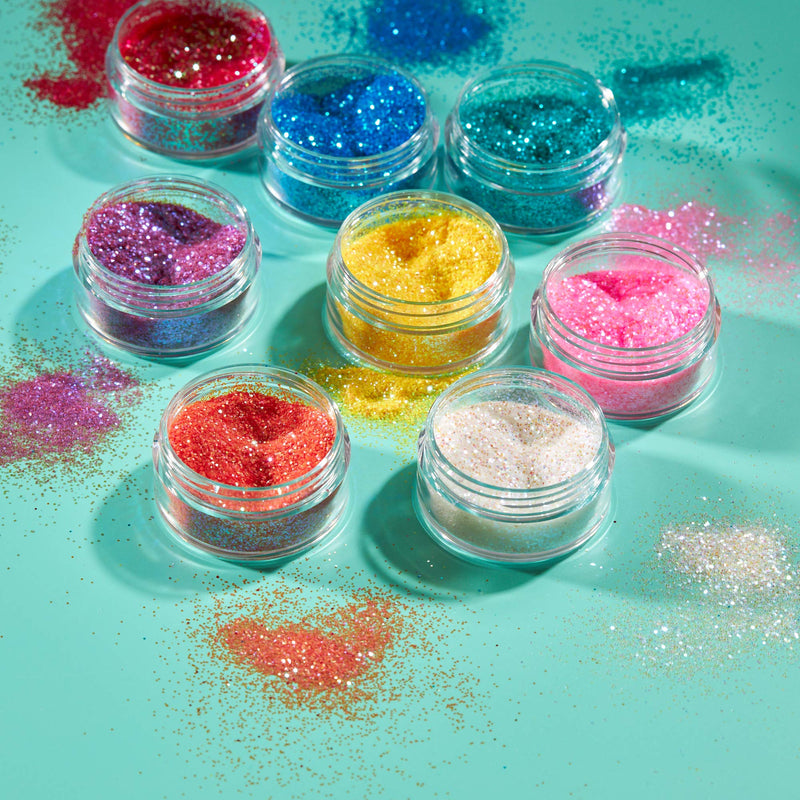 Iridescent Glitter Shakers by Moon Glitter - Blue - Cosmetic Festival Makeup Glitter for Face, Body, Nails, Hair, Lips - 5g - BeesActive Australia