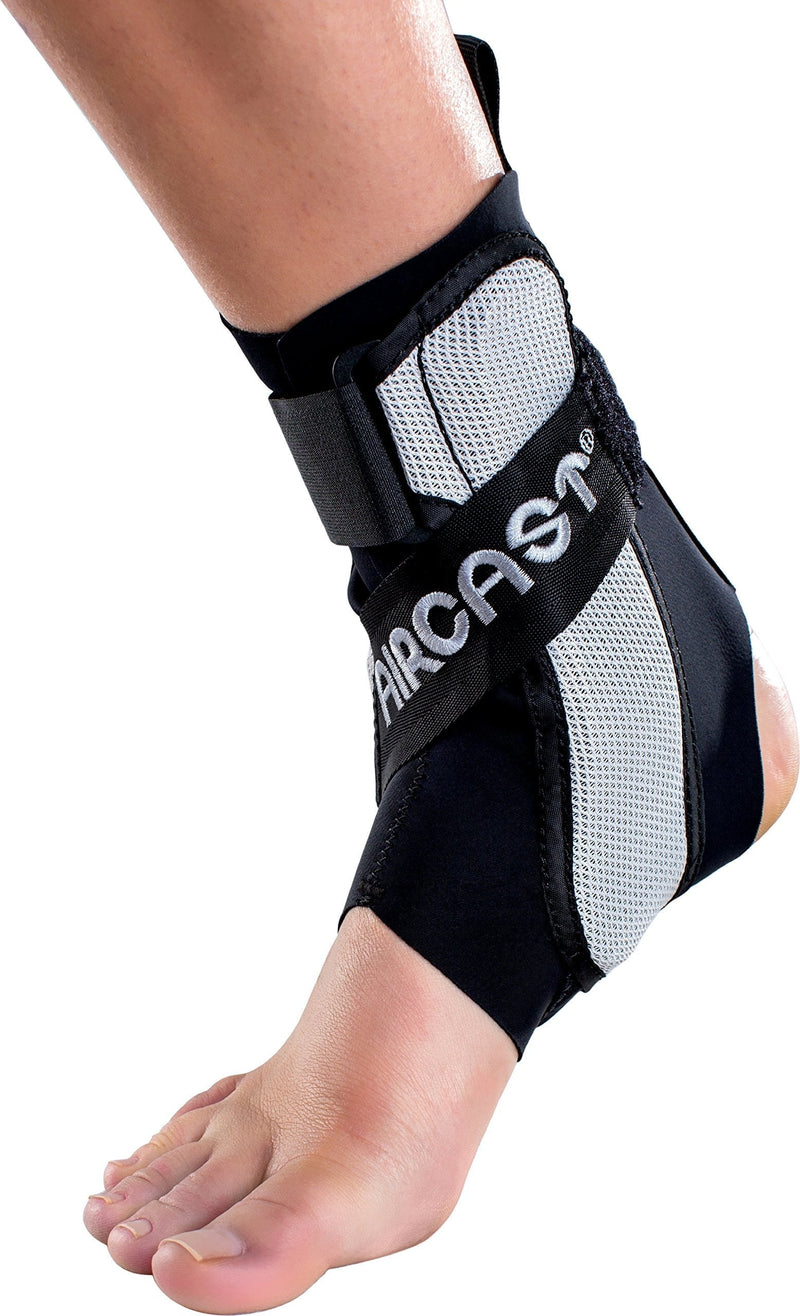 Aircast A60 Ankle Support Brace, Left Foot, Black, Medium (Shoe Size: Men's 7.5-11.5 / Women's 9-13) Black (Left Foot) Medium (Pack of 1) - BeesActive Australia