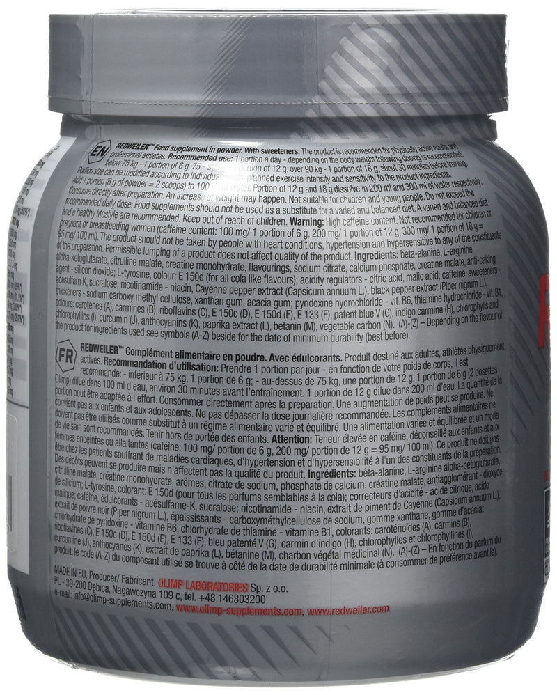 Olimp Labs Cola Redweiler Recovery and Energy Supplement, 480g - BeesActive Australia