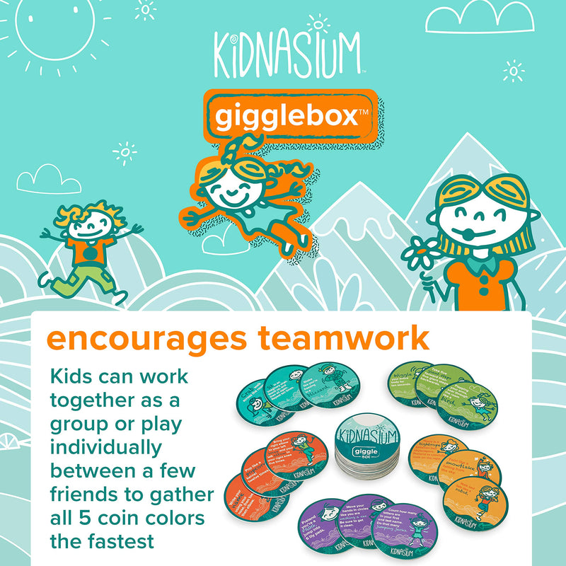 [AUSTRALIA] - Kidnasium Exercise Dice & Activity Coins, Soft Foam 6-Sided Movement Dice Fun Educational Classroom Gym Learning Game for Active Boys & Girls Ages 4 and Up Exercise Coins 