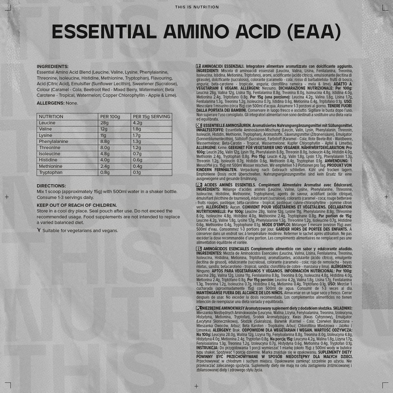 Bulk Pure Essential Amino Acids Powder, Apple and Lime, 100 g, Packaging May Vary 100 g (Pack of 1) - BeesActive Australia
