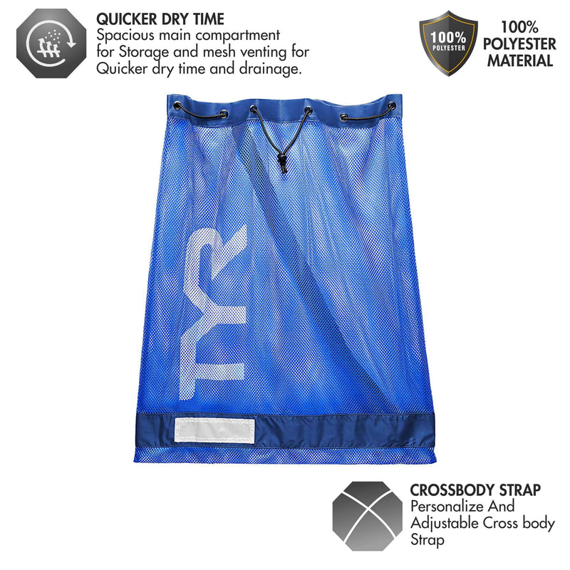 TYR Mesh Equipment Bag ROYAL - BeesActive Australia