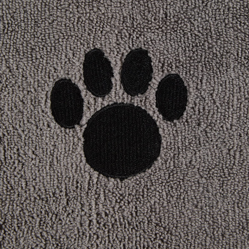 Bone Dry Pet Grooming Towel Collection Absorbent Microfiber X-Large, 41x23.5", Embroidered Gray 41x23.5" - BeesActive Australia