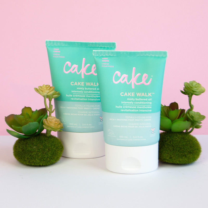 Cake Beauty Walk Triplemint Foot Crème, 3.4 Fluid Ounce - BeesActive Australia