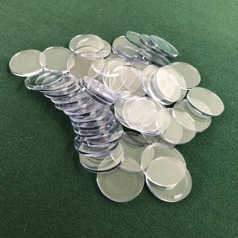 Yuanhe Clear Acrylic Poker Chip Spacers,50pcs/100pcs/200pcs 50pcs - BeesActive Australia