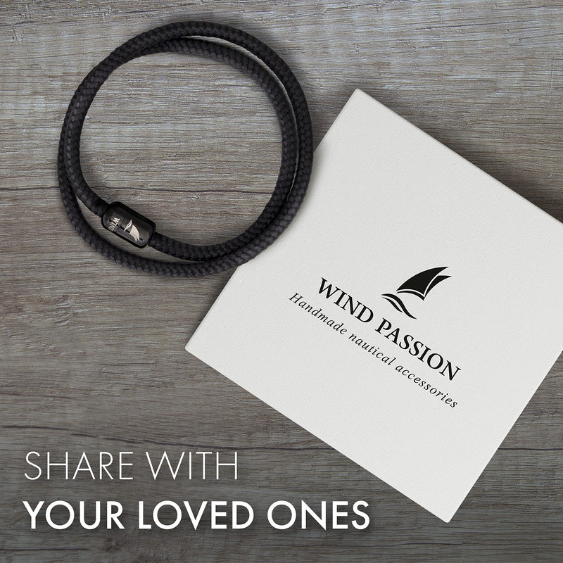 Wind Passion - Paracord Bracelet for Men - Bracelet for Women - Magnetic Bracelet for Men - Rope Bracelet for Men Wrist Bracelet - Bracelet String With Magnetic Clasp - Sturdy & Waterproof Surfer Bracelets - Valentine's Day Gift - BeesActive Australia