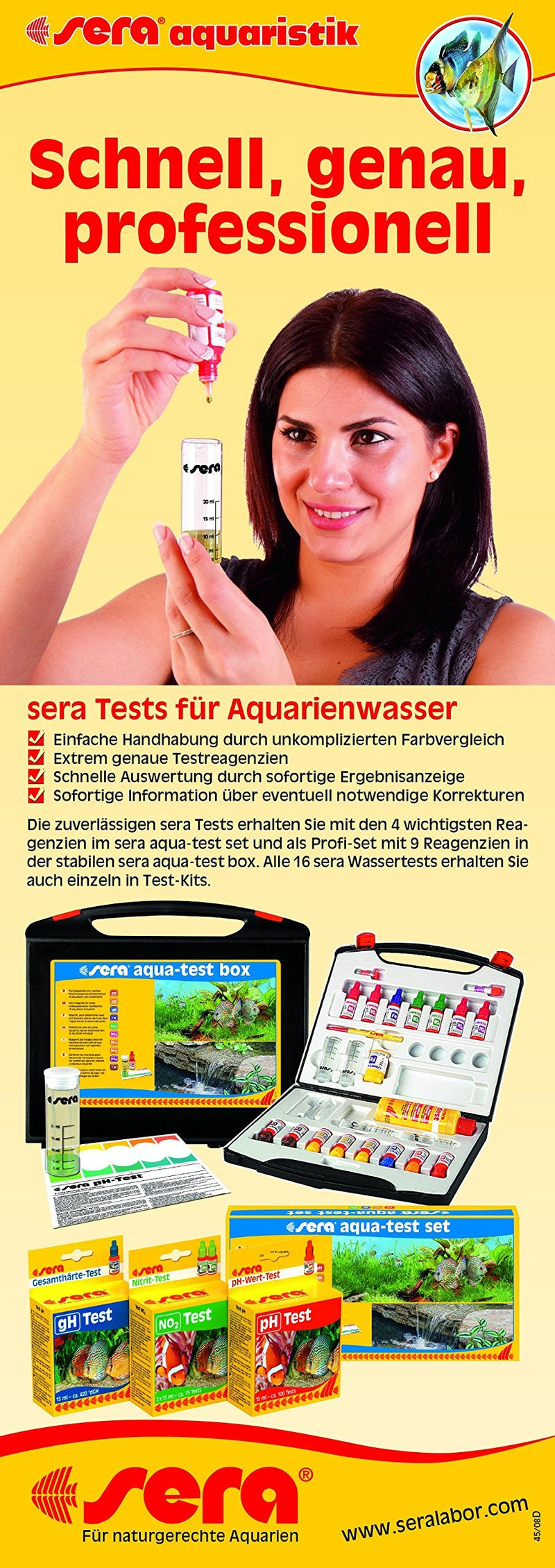 Sera Oxygen-Test (O2) 15 ml, 0.5 fl.oz. Aquarium Test Kits - BeesActive Australia