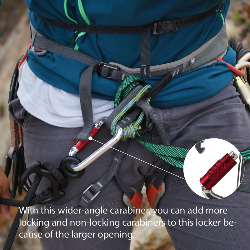 Fusion Climb Swift Auto Lock Modified D Shape Carabiner Second Generation 5-Pack - BeesActive Australia