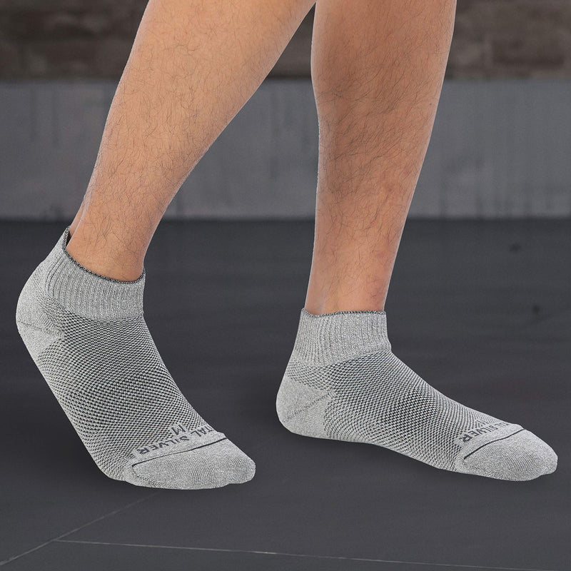Vital Salveo- Soft Non Binding Seamless Circulation Diabetic Socks-(Ankle, Large) L Light Grey - BeesActive Australia