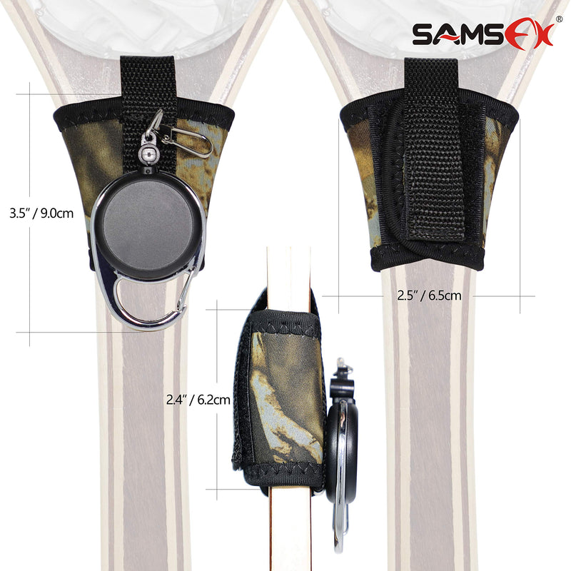 SAMSFX Fishing Tape Measure Zinger and Neoprene Straps Attaches to Fly Fishing Landing Net Tools & Accessories - BeesActive Australia