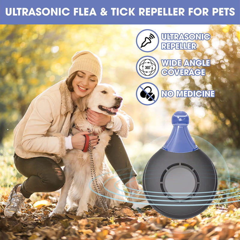 always88 Ultrasonic, Natural, Chemical-Free Tick and Flea Repeller - Flea and Tick Treatment for Dogs - Ultrasonic Flea and Tick Repeller for Dogs and Cats - BeesActive Australia