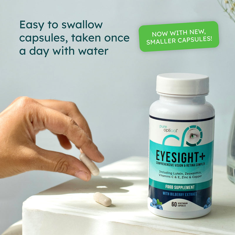 Eyesight Plus AREDS 2 Vitamins for Eyes - Lutein and Zeaxanthin Supplement - 60 AREDS 2 Eye Health Capsules - (Vegan) with Lutein, Zeaxanthin, Meso-Zeaxanthin, Bilberry, Zinc, Copper, Vitamins C & E - BeesActive Australia