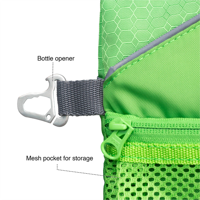 Kurgo Go Shower for Dogs, Camping Shower for Pets, Outdoor Dog Shower, Hiking, Camping, Beach Shower, Portable, Holds 6L of Water, Green - BeesActive Australia
