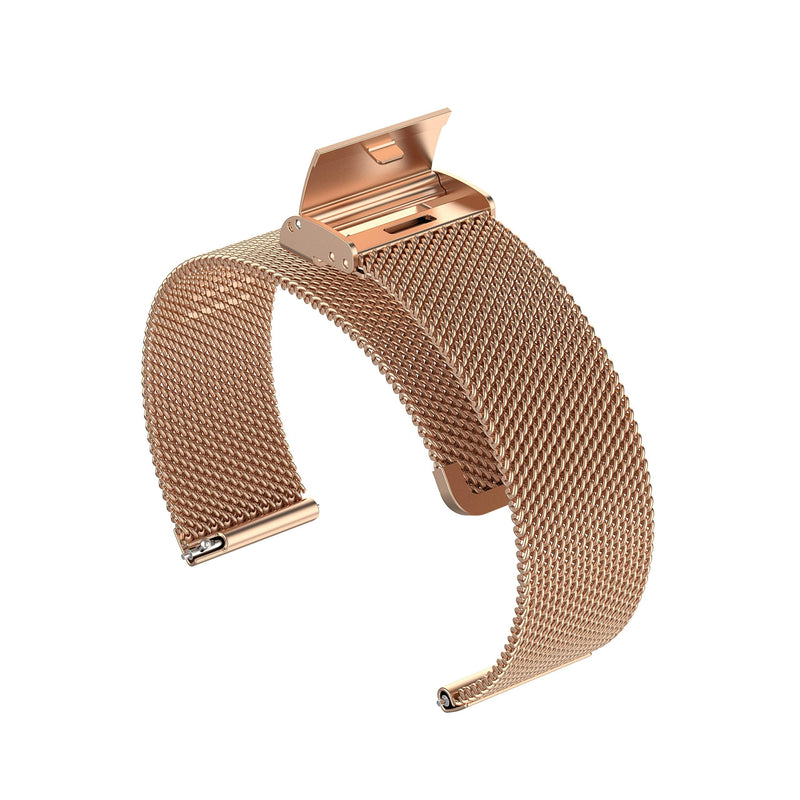 Metal Mesh Loop Straps Compatible with Letsfit EW1 Smart Watch Band, Stainless Steel Quick Release Replacment Bands for Letsfit EW1 Smartwatch (Rose Gold) Rose Gold - BeesActive Australia