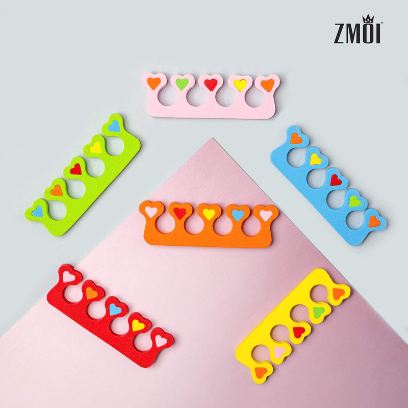 Premium Colorful Heart Toe Separators - Cute Design for Kids - Super Soft, Durable 24 Pieces ZMOI - BeesActive Australia