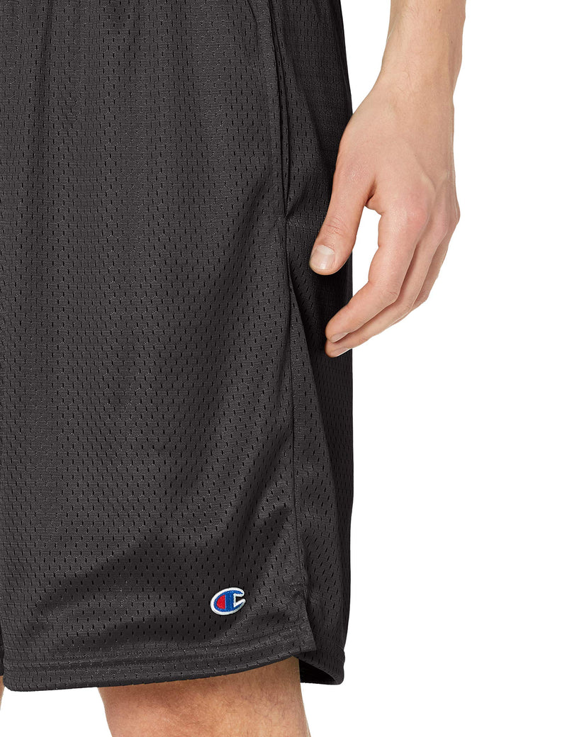 [AUSTRALIA] - Champion Men's Long Mesh Short with Pockets Large Black 