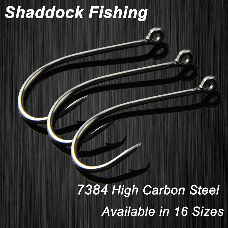 [AUSTRALIA] - Shaddock Fishing 100pcs 7384 2X Strong Custom Offset Sport Circle Hooks Black High Carbon Steel Octopus Saltwater Fishing Hooks-Size:10-10/0 3/0#(100pcs per pack) 