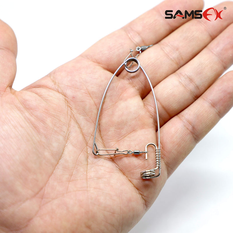 SAMSFX Fishing Spring Hook Emergency Kit Automatic Fishing Hook Fish Hooks 3PCS in Pack Small Size - BeesActive Australia