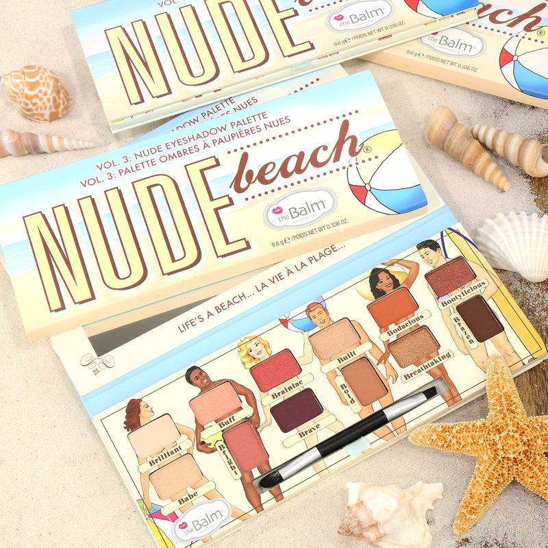 theBalm Nude Beach Eyeshadow Palette, Durable Long-Lasting, Professional Cosmetic Set, 12 Eye-Popping Shades, Triple-Milled Pigments 0.382 Oz - BeesActive Australia