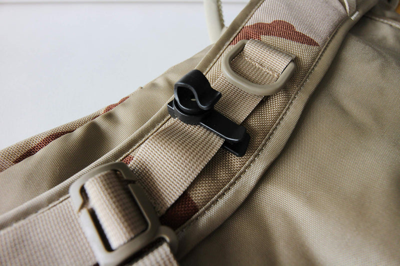 Hanks Surplus Replacement Hydration Pack Quick Connect Drinking Tube Hose Magnetic Clip Holder Black - BeesActive Australia