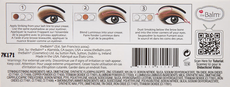 Vol. 4 Smoke Balm Eyeshadow Palette, Matte and Metallic Shades - BeesActive Australia