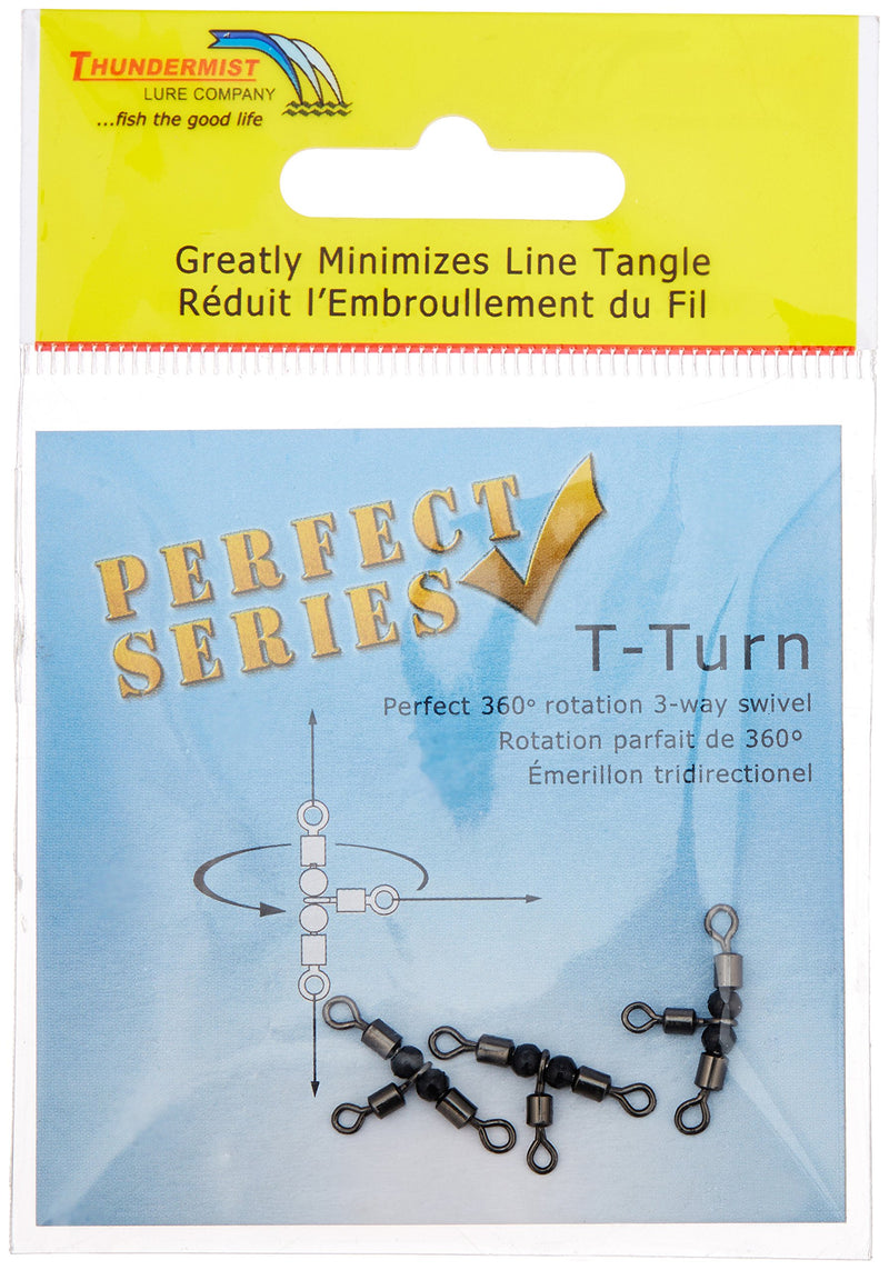 [AUSTRALIA] - Thundermist Lure Company T-Turn 3-Way Swivel Tangle Free Tackle Equipment Large 