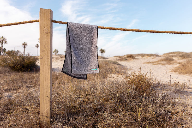 FACESOFT Activated Charcoal | Personal Yoga Sweat Towel: Naturally Infused | Detox Your Skin | Free of Harmful MicroFibers - BeesActive Australia