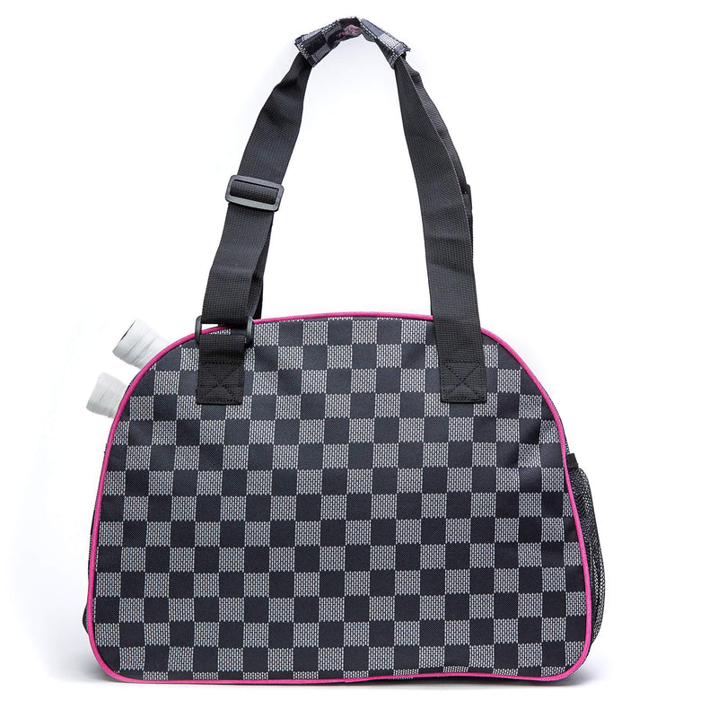 Pik’le’Ball Women’s Premium Pickleball Bag. The Original Pickleball Tote. Water Bottle Holder, Racquet/Paddle Case, Fits More Than 2 Paddles. Athletic Bag, Sling Bag, Pink/Blue Pink Checkers - BeesActive Australia