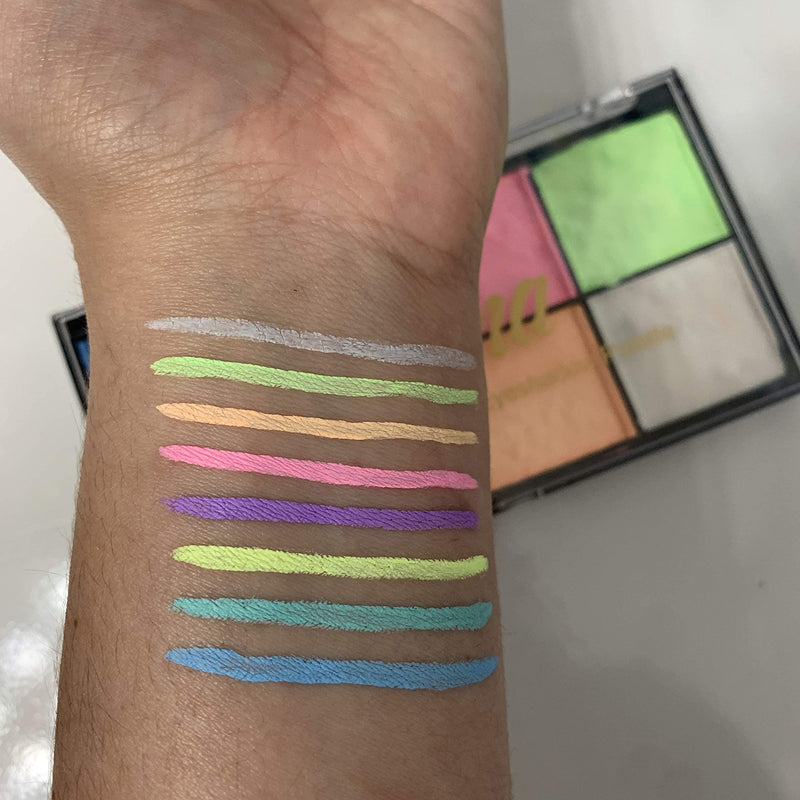 Mynena Water Activated Eyeliner Pastel Palette UV-Glow - BeesActive Australia