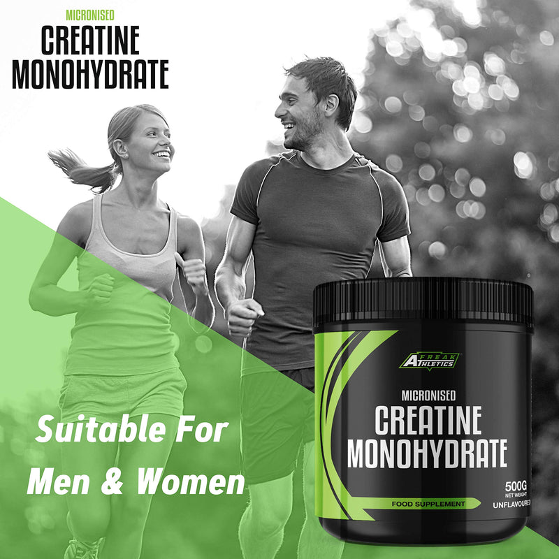 Creatine Monohydrate Powder 500g - Premium Grade Creatine Monohydrate - UK Made - Unflavoured Creatine Powder Scoop Included - BeesActive Australia