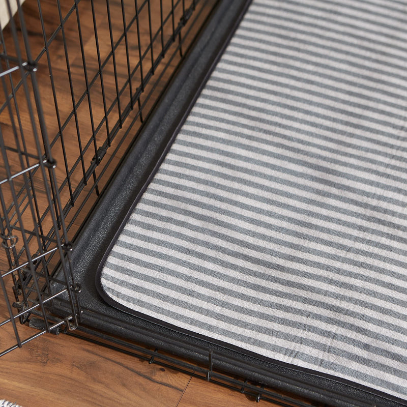 Bone Dry Striped Pet Cage Mat XXL Gray - BeesActive Australia