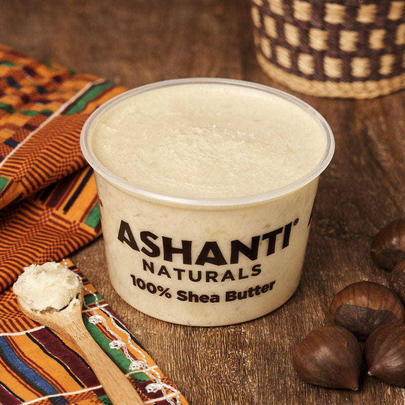 ASHANTI NATURALS 100% SOFT AND CREAMY NATURAL AFRICAN SHEA BUTTER, WHITE, 15OZ. - BeesActive Australia