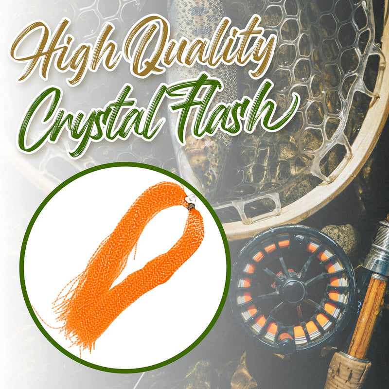 Creative Angler Crystal Flash Fly Tying Material Hot Orange - BeesActive Australia