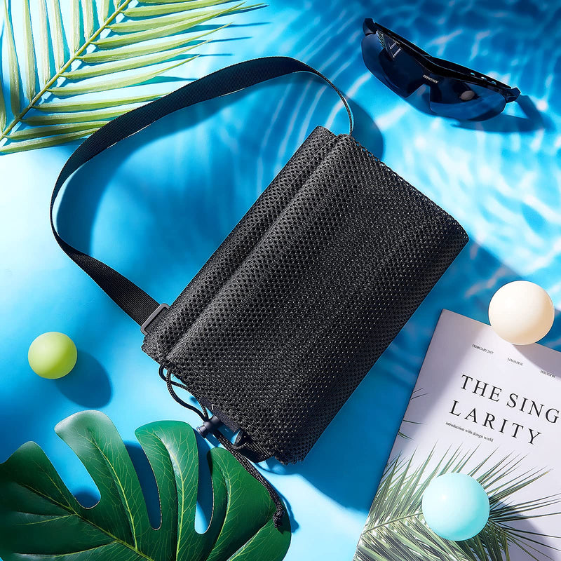 2 Pieces Drawstring Mesh Kayak Paddle Bag Adjustable Shoulder Strap Paddle Storage Bag Portable Kayak Paddle Storage Bag Long Kayak Boat Canoe Paddle Storage Bag for Storage Transport - BeesActive Australia