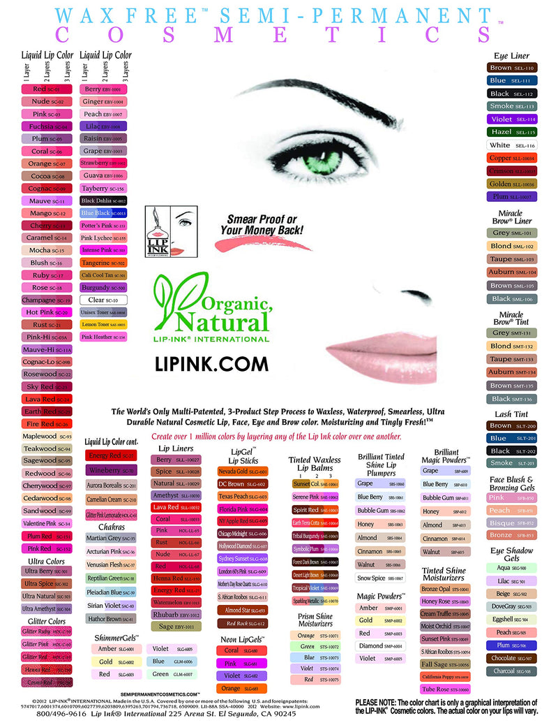LIP INK Organic 100% Smearproof Trial Lip Kit, Wineberry - BeesActive Australia