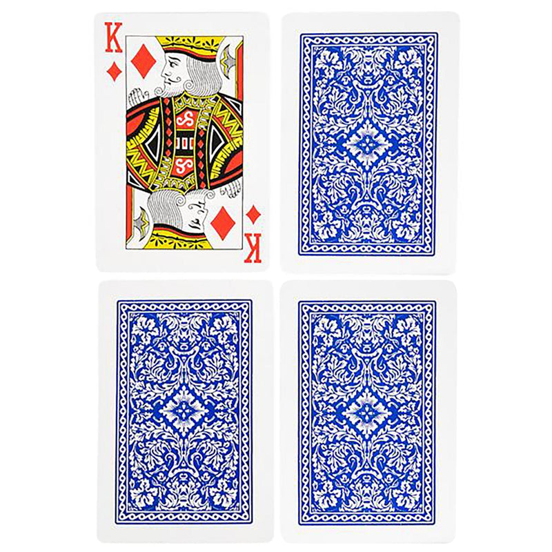 Gamie Jumbo Playing Cards Deck - 3 Inches X 5 Inches - Oversized Big Poker Card Set - Huge Casino Game Cards for Kids, Men, Women and Seniors - Great Novelty Gift Idea - 1 Pack - BeesActive Australia