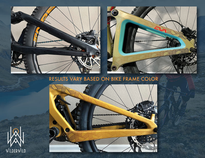 WilderWild Bike Frame Protection Tape- High Impact Clear Vinyl Wrap Includes Tool (4x72) Bicycle Frame Protector, Mountain Bike Frame Guard Chainstay Protector - BeesActive Australia