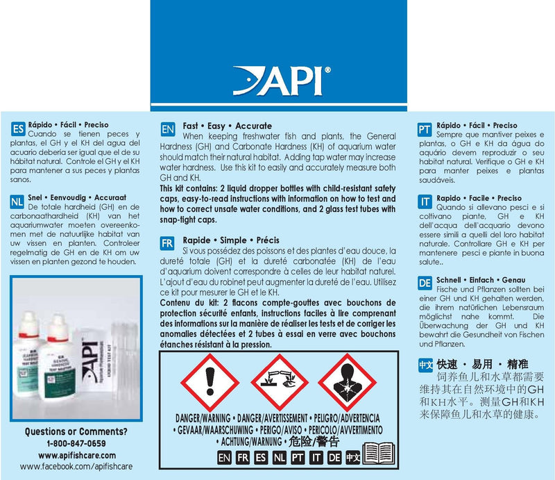 API GH & KH TEST KIT Freshwater Aquarium Water Test Kit - BeesActive Australia