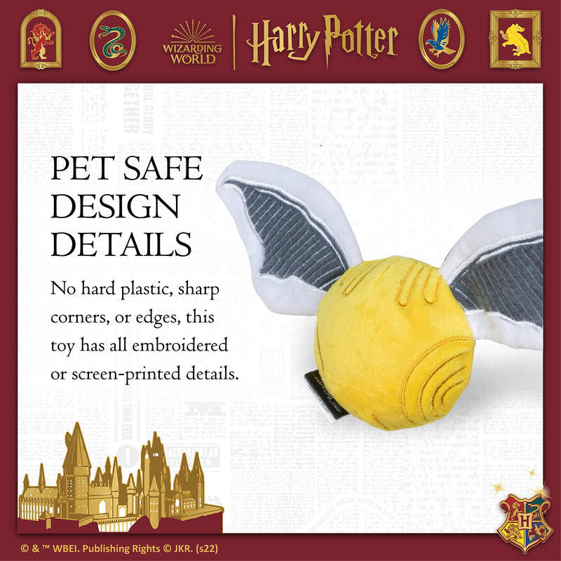 Harry Potter Dog Toys - Hogwarts Toys for Dogs, Dog Chew Toys, Crinkle Dog Toys, Squeaky Dog Toys, Harry Potter Pet Toys, Plush Dog Toy for Pets, Dog Rope Toys, Dog Toys with Squeaker Snitch Plush Toy 10 inch - BeesActive Australia