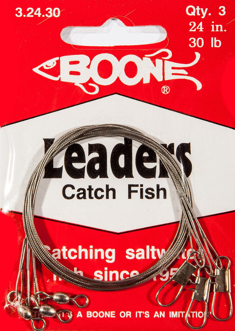 Boone Bright SS 18-Inch Leader (Pack of 3), 20-Pound - BeesActive Australia