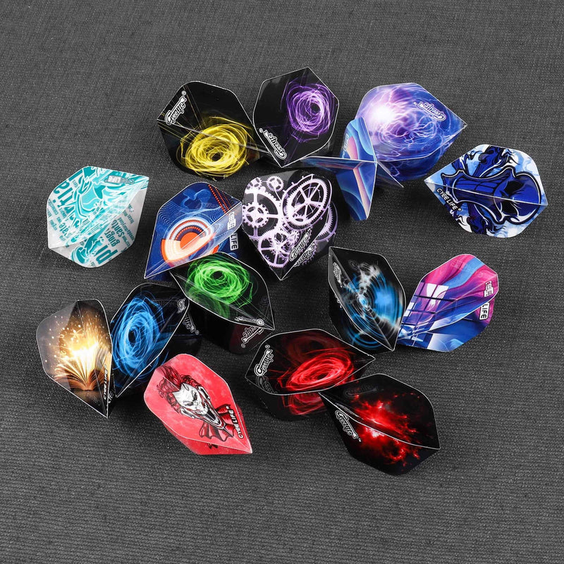 CyeeLife-PET Dart Flights 48pcs(16Designs) Standard,Accessories kit Wings - BeesActive Australia