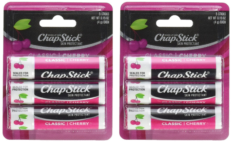 ChapStick Lip Balm, Classic Cherry, 0.15 Ounce (Pack of 6) - BeesActive Australia