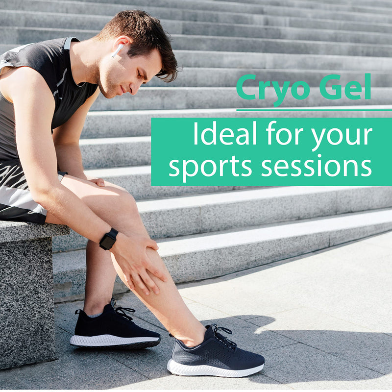 Cryo gel Heavy legs relief - Muscle gel - Cooling gel - Anti-Cellulite gel - Sore muscle rub - Aching Joints - Gel max strength - Swollen legs - Special Cooling Action - 500ml - 17.59 fl oz - BeesActive Australia