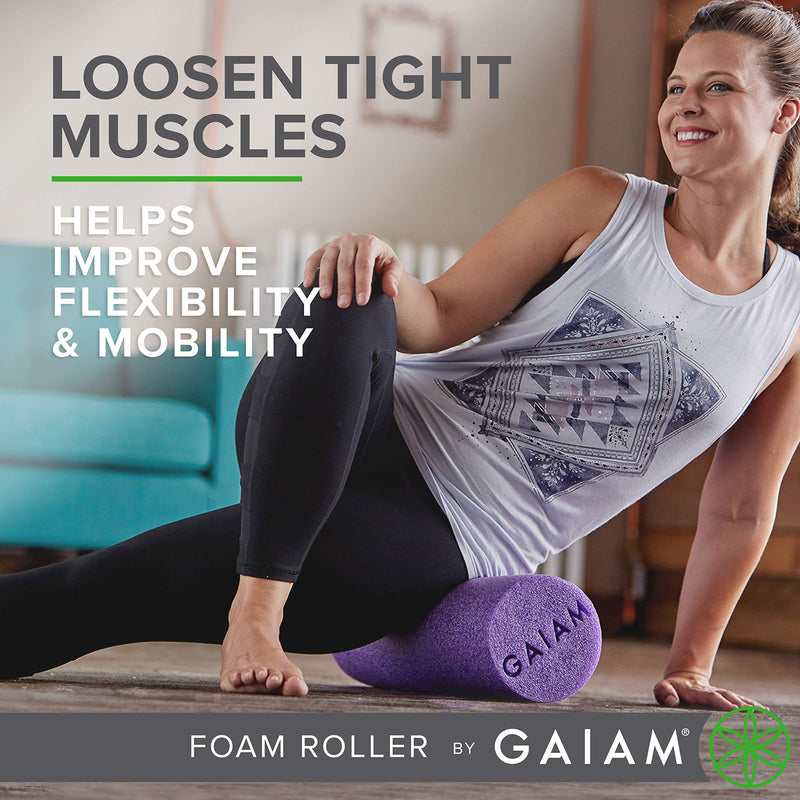 Gaiam Restore Muscle Massage Therapy Foam Rollers (18 Inch & 36 Inch) 18" Roller (Green) - BeesActive Australia