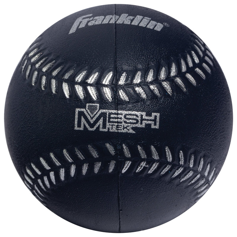 [AUSTRALIA] - Franklin Sports Teeball Glove and Ball Set - Meshtek Teeball Glove and Foam Baseball - 9.5" Right Navy/Lime/Orange 